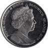  Южная Георгия. 2 фунта 2004 год. 130 лет со дня рождения Эрнеста Генри Шеклтона. 