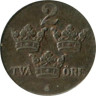  Швеция. 2 эре 1948 год. Три короны. 