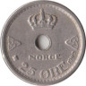  Норвегия. 25 эре 1949 год. 