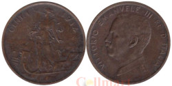 Италия. 1 чентезимо 1914 год. Король Виктор Эммануил III.