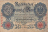  Бона. Германская империя 20 марок 1910 год. (VG-F) 