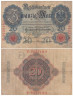  Бона. Германия. 20 марок 1910 год. (VG-F) 