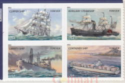 Набор марок. США. Торговый флот США. 4 марки.
