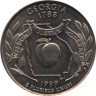  США. 25 центов 1999 год. Квотер штата Джорджия. (P) 