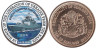  Силенд. 10 долларов 2024 год. Фрегат Адмирал Григорович. цветное покрытие. 
