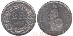 Швейцария. 2 франка 1997 год. Гельвеция.