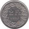  Швейцария. 2 франка 1997 год. Гельвеция. 