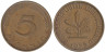  ФРГ. 5 пфеннигов 1972 год. (G) 
