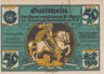  Бона. Германия. Гамбург 50 пфеннигов 1921 год. Изгнание из города. Нотгельд. (VF) 