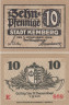  Бона. Германия. Кемберг 10 пфеннигов 1918 год. Нотгельд. (XF) 