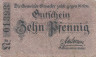  Бона. Германия / Дания. Броакер 10 пфеннигов без года. Нотгельд. (F) 