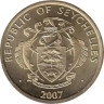  Сейшельские острова. 10 центов 2007 год. Желтоперый тунец. 