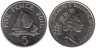  Гернси. 5 пенсов 2010 год. Парусник. 