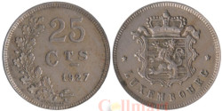 Люксембург. 25 сантимов 1927 год.