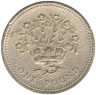  Великобритания. 1 фунт 1991 год. 