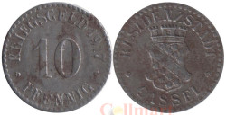 Германия. Кассель. 10 пфеннигов 1917 год. Нотгельд.