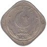 Пакистан. 2 анны 1949 год. Звезда и полумесяц. (без точки после даты) 