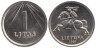 Литва. 1 лит 1991 год. (UNC) 