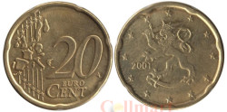 Финляндия. 20 евроцентов 2001 год.