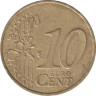  Бельгия. 10 евроцентов 2001 год. 