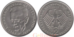 Германия (ФРГ). 2 марки 1979 год. Конрад Аденауэр, 20 лет Федеративной Республике (1949-1969). (F)