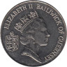  Гернси. 10 пенсов 1990 год. Ветка томата. 