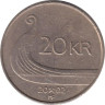  Норвегия. 20 крон 2002 год. Ладья викингов. 