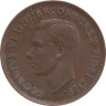  Великобритания. 1 фартинг 1949 год. Крапивник. 