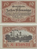  Бона. Германия. Цвиккау 10 пфеннигов 1920 год. Нотгельд. (XF) 