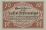  Бона. Германия. Цвиккау 10 пфеннигов 1920 год. Нотгельд. (XF) 