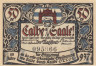  Бона. Германия. Кальбе (Заале) 50 пфеннигов 1917 год. Нотгельд. Вар. 3 (XF) 
