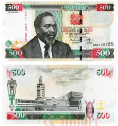 Бона. Кения 500 шиллингов 2010 год. Джомо Кениата. (Пресс)
