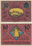  Бона. Германия. Вайда 10 пфеннигов 1921 год. Нотгельд. (XF) 