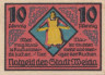  Бона. Германия. Вайда 10 пфеннигов 1921 год. Нотгельд. (XF) 