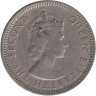  Малайя и Британское Борнео. 10 центов 1957 год. Королева Елизавета II. (KN) 