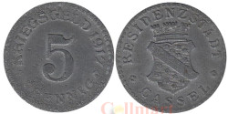 Германия. Кассель. 5 пфеннигов 1917 год. Нотгельд.