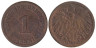  Германская империя. 1 пфенниг 1892 год. (A) 