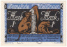  Бона. Германия. Книтлинген 1 марка 1921 год. Нотгельд. Серия: 2е. (XF-AU) 