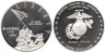  США. 1 доллар 2005 год. 230 лет Морской пехоте. (Proof) 