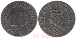 Германия. Кассель. 10 пфеннигов 1919 год. Нотгельд.