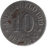  Германия. Кассель. 10 пфеннигов 1919 год. Нотгельд. 