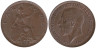  Великобритания. 1 фартинг 1933 год. 