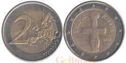 Кипр. 2 евро 2008 год. Помосский идол.