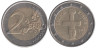  Кипр. 2 евро 2008 год. Помосский идол. 