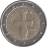  Кипр. 2 евро 2008 год. Помосский идол. 