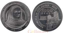 Колумбия. 5000 песо 2015 год. Лаура Святой Екатерины Сиенской.