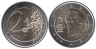  Австрия. 2 евро 2021 год. Берта фон Зутнер. 