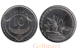 Синт-Мартен. 10 центов 2025 год.