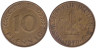  ФРГ. 10 пфеннигов 1970 год. (F) 