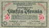  Бона. Германия. Остерхольц 50 пфеннигов 1921 год. Нотгельд зеленый. (XF) 